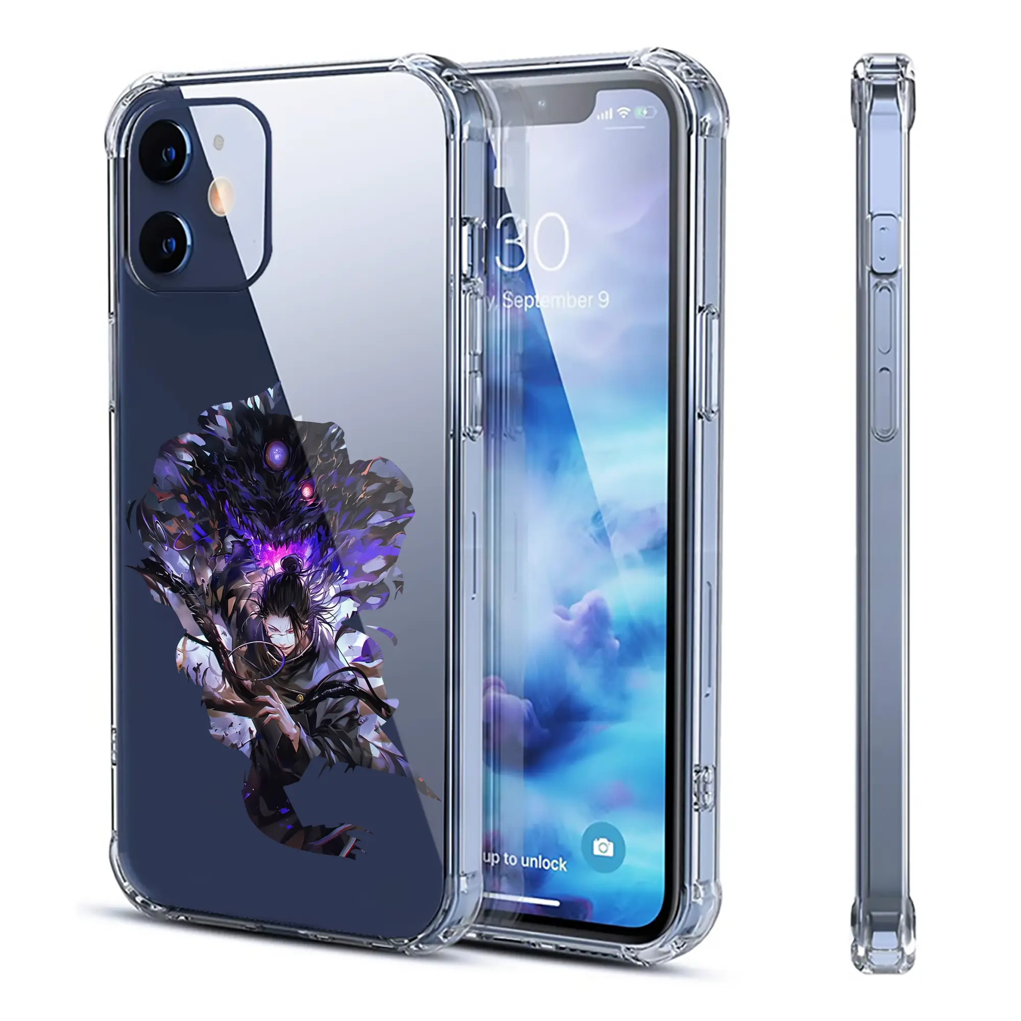 呪術廻戦 グッズ,夏油 傑 - IPhone 12シリーズ対応 ・ 透明スマホケース ・ クリアソフトケース ・ TPU素材 ・ 耐衝撃 ・ 高密着 ・ 防汚 防指紋 ・ 簡単着脱